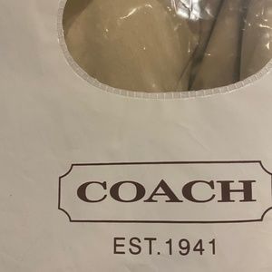 Coach champagne fur trim parka down puffer